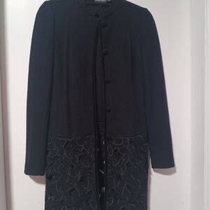 Emporio Armani Black Textured Women's Blazer